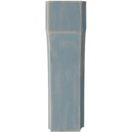 Ekena Millwork 1 3/4"W x 4"D x 6"H Clarksville Wood Vintage Decor Bracket, Driftwood Blue BKTWD02X04X06CVBU